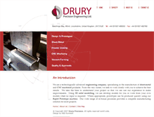 Tablet Screenshot of drury-precision.co.uk